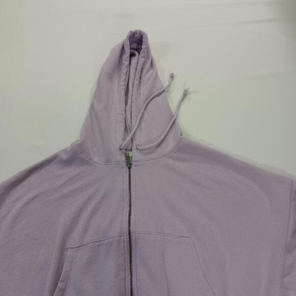 Aeropostale RN#15379 Women's Lavender Cotton Blend Cropped Hoodie Jacket Size M - Picture 14 of 16
